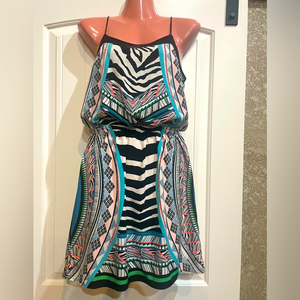 NWT Express dress XS animal/geometric print above the knee
